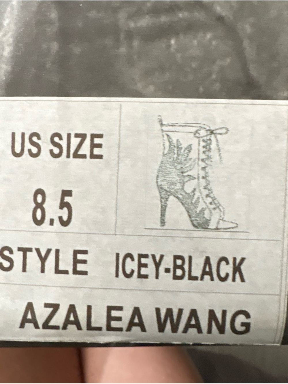 Azalea Wang Icey-Black Women's High-Heel Lace-Up Bootie